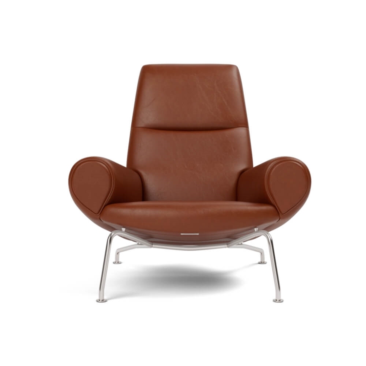 Fredericia Furniture Wegner Queen Chair 1010 Lænestol - Cera 905 Russet Brown