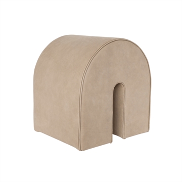 Kristina Dam Studio Curved Pouf - Light Brown