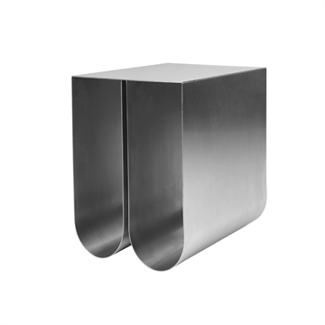 Kristina Dam Studio Curved Side Table - Stainless Steel