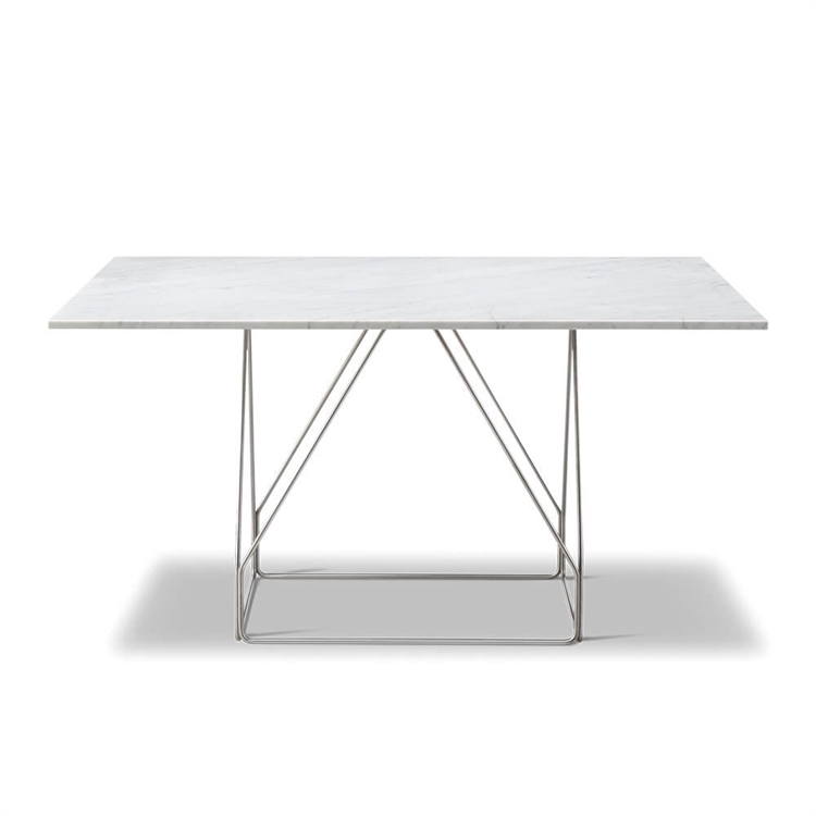 Fredericia Furniture JG Bord 140x140 - HVID CARRARA