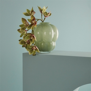 AYTM UVA Glas Vase - pastel green med blomst 