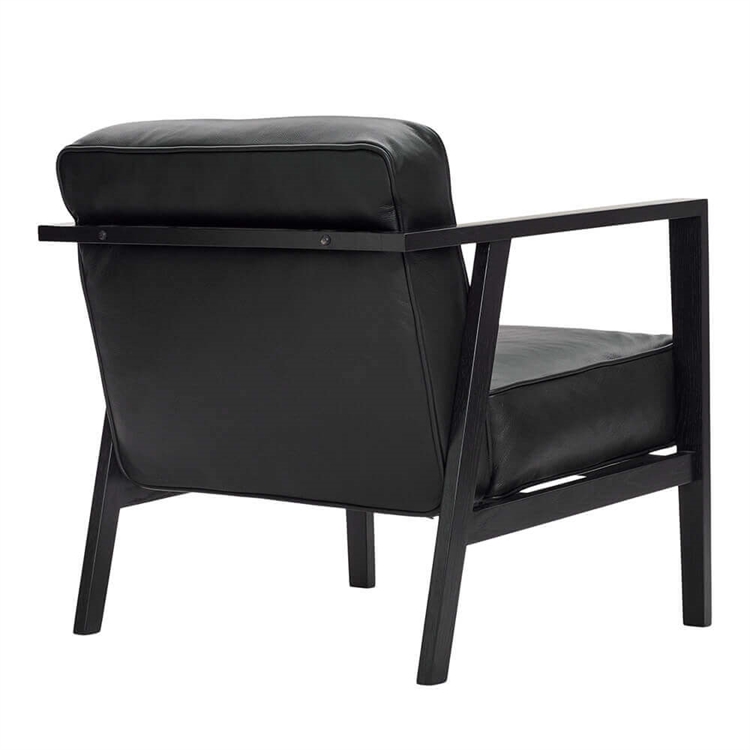 Andersen Furniture LC1 Loungestol - Sort, Black 4001 skrå