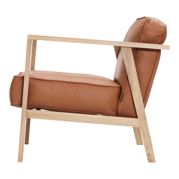 Andersen Furniture LC1 Loungestol - Eg, Cognac 4003 side