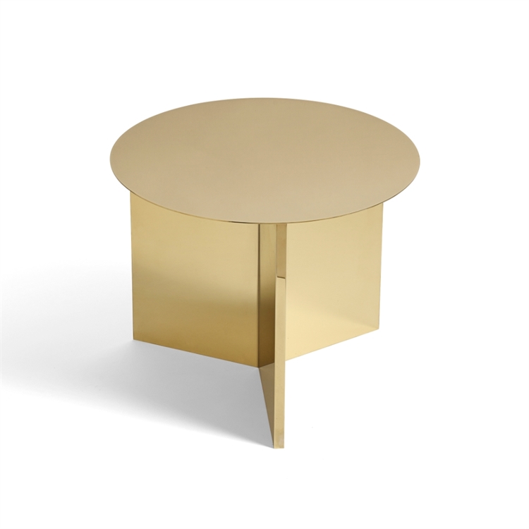 HAY Slit Table Round - Brass