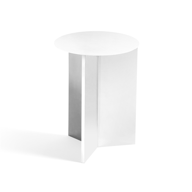 HAY Slit Table Round High - White