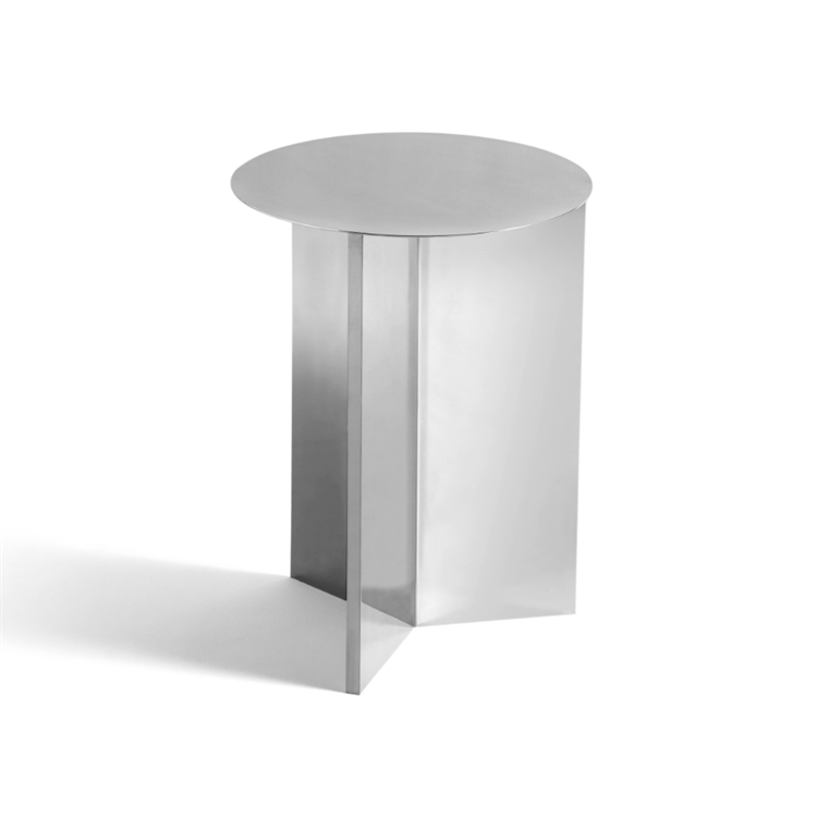 HAY Slit Table Round High - Mirror