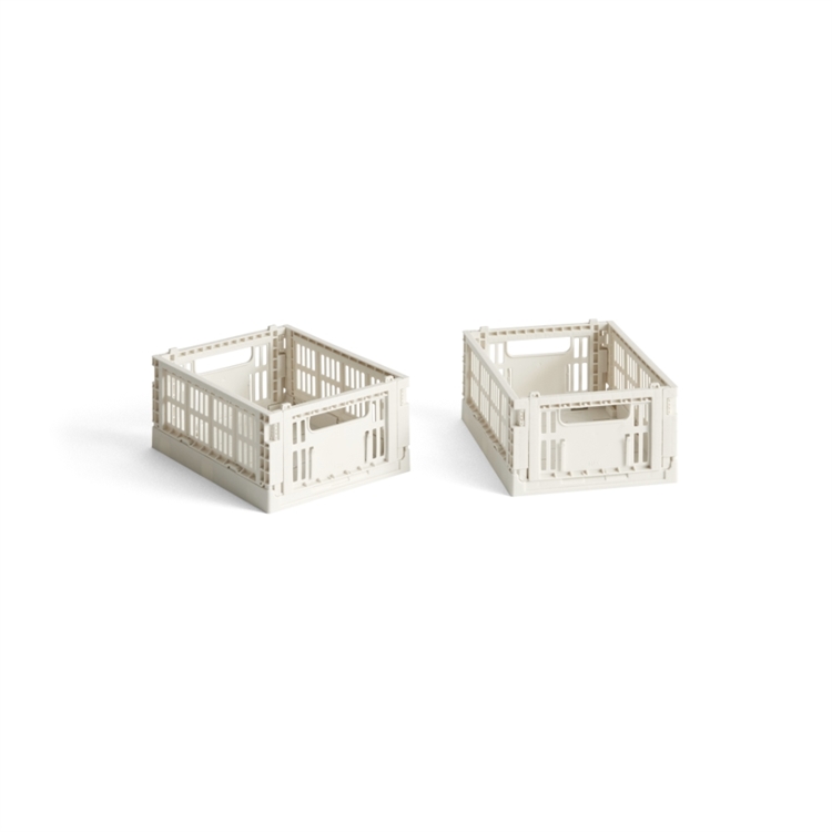 HAY Colour Crate Mini (2 stk.) - Off-White