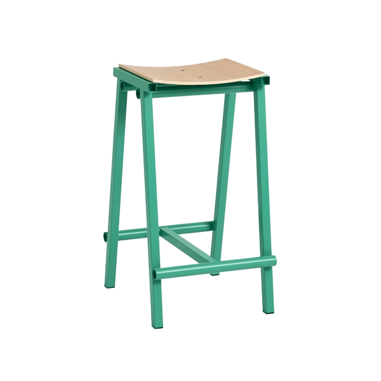 HAY Taburete 8 Barstol H65 - Soft Jade/Oak