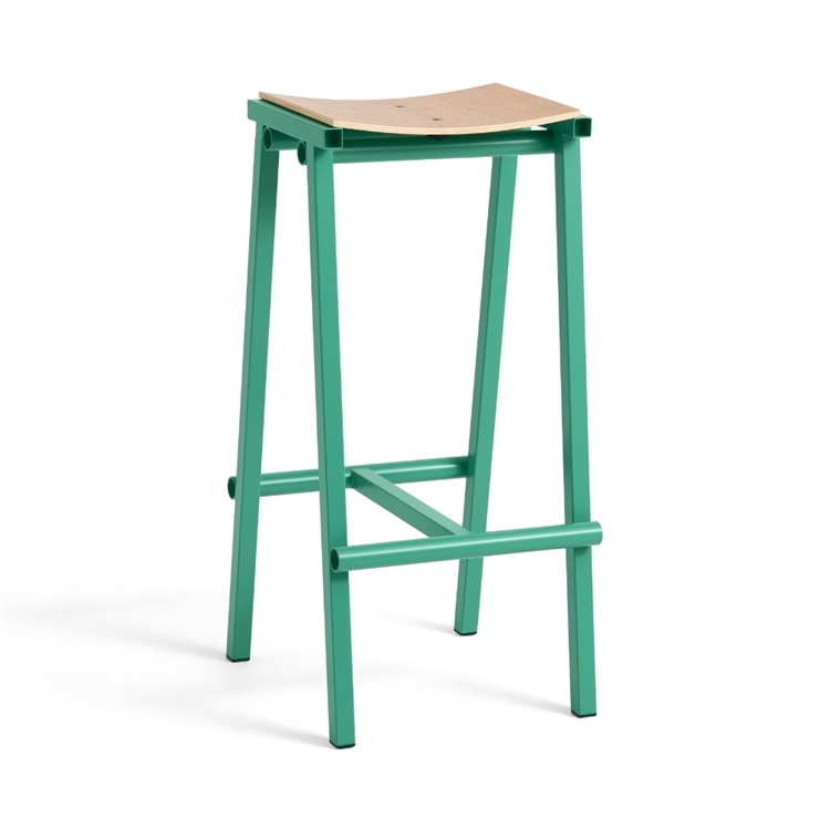 HAY Taburete 8 Barstol H75 - Soft Jade/Oak