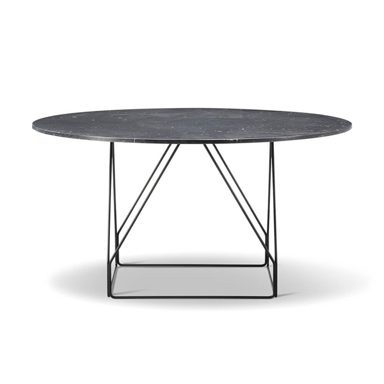 Fredericia Furniture JG Bord Ø140 - Sort Marquina