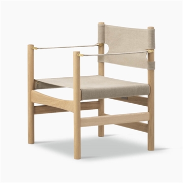 Fredericia Furniture Canvas 21 Chair - Natural Canvas / Oak Light Oil