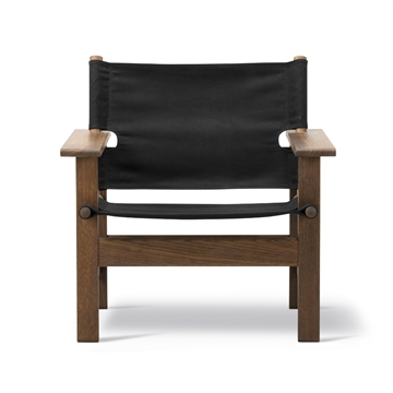 Fredericia Furniture The Canvas Chair 2031 - Smoked Oak Oiled / Black Canvas