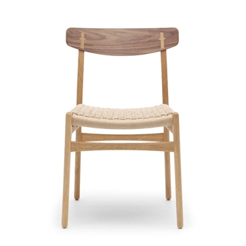 Carl Hansen & Søn CH23 Spisebordsstol - Olieret Eg/Valnød/Naturflet