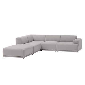 Muuto Connect Soft Modular hjørne sofa, konfiguration 1 -  clay 12