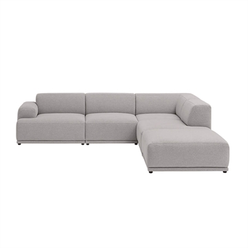 Muuto Connect Soft Modular hjørne sofa, konfiguration 2 -  clay 12