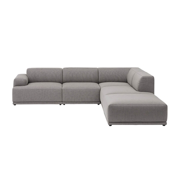 Muuto Connect Soft Modular hjørne sofa, konfiguration 2 -  re-wool 128