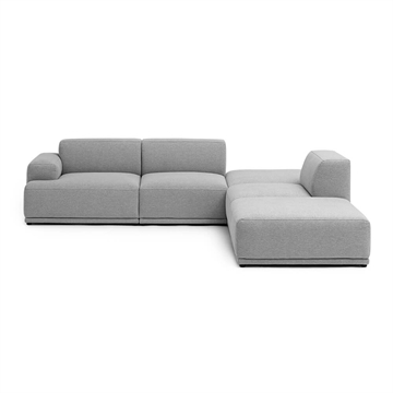 Muuto Connect Soft Modularhjørne sofa, konfiguration 3 -  re-wool 128