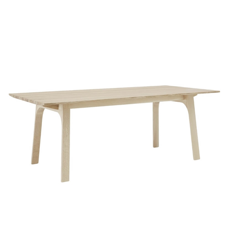 Muuto Earnest Extendable Table 205 x 100 - Oiled Oak vinkel 2