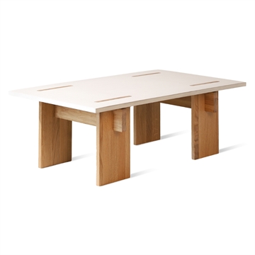 Eberhart Arnold Coffee Table, Light Concrete / Light Oak - vinkel 1