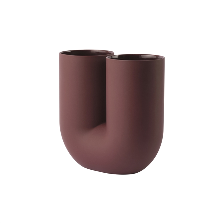 Muuto Kink Vase H26 - Deep Red