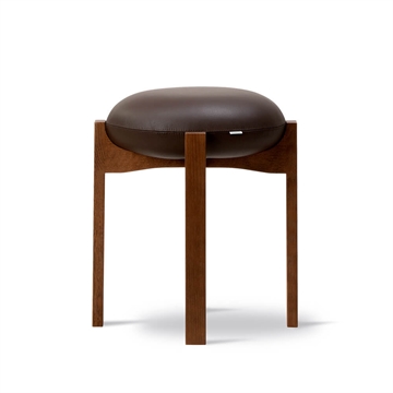 Fredericia Furniture Pioneer Stol - Læder, Dark Brown møerk