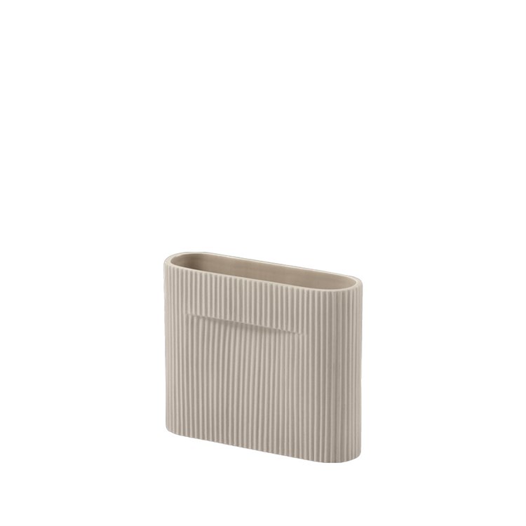 Muuto Ridge Vase H16,5 cm - Beige