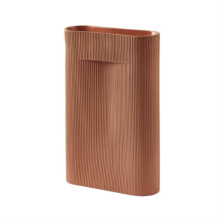 Muuto Ridge Vase H48,5 cm - Terracotta