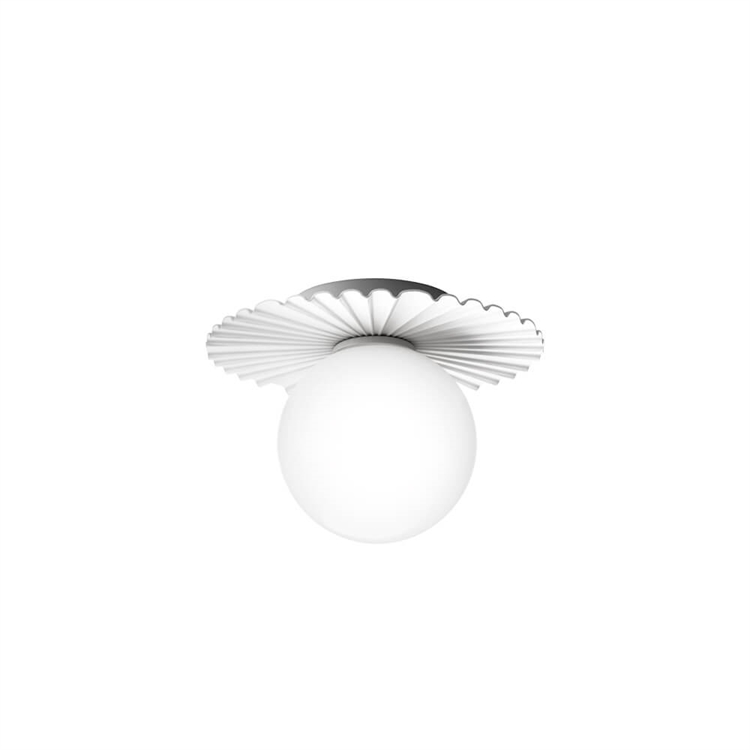 Nuura Liila Muuse Væg-/Loftlampe Small - White/Opal White