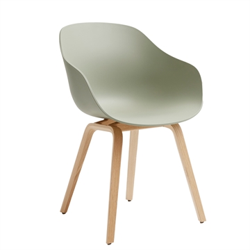 HAY AAC 222 Spisebordsstol - Lacq. Oak/Pastel Green 2.0