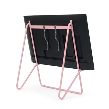 Pedestal Bloom TV-stander, Bubble Gum - set med TV bagside