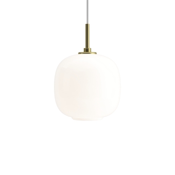 Louis Poulsen VL45 Radiohuspendel Ø175 - Brass/Glossy Opal White