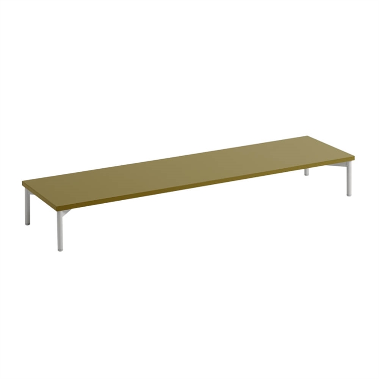 Muuto Stacked Podium m. Tube Base - 131 x 35 x 17 cm - Brown Green/Grey