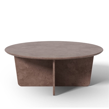 Fredericia Furniture Tableau Sofabord - Ø100 Dark Atlantico Limestone