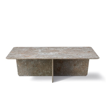 Fredericia Furniture Tableau Sofabord - 140x140 Dark Atlantico Limestone