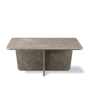 Fredericia Furniture Tableau Sofabord - 100x100 Dark Atlantico Limestone
