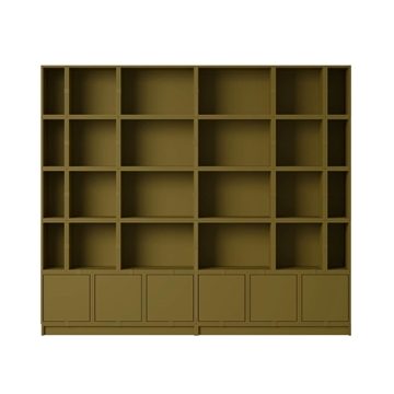 Muuto Stacked Bogreol Konfiguration 1 - Brown Green